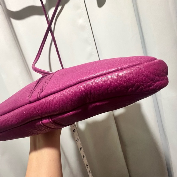 Fossil Magenta Leather Crossbody Bag - Picture 8 of 12